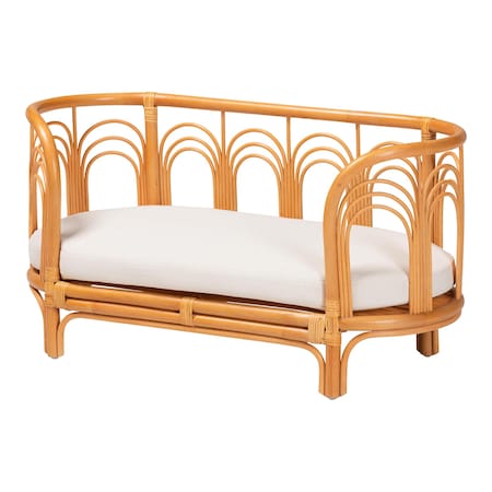 Bali & Pari Nariko Bohemian Light Honey Rattan Pet Bed 244-13639-ZORO